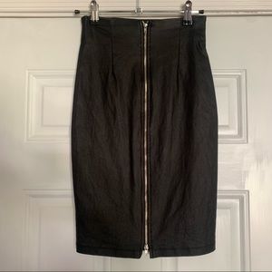 Forever 21 Zipper Front Pencil Skirt